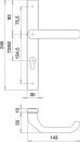 Dieckmann Profiltürgarnitur (Aluminium F1 / PZ) - 2320/9203/01 Thumbnail 4