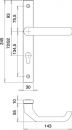 Dieckmann Profiltürgarnitur (Aluminium F1 / PZ) - 2320/9203/01 Thumbnail 3
