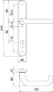 Dieckmann Profiltürgarnitur (Aluminium F12 / PZ) - 1300/0035/12 Thumbnail 4