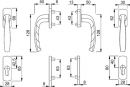 NW-HOPPE Balkongarnitur (Aluminium F1 / 63-73 mm) - 3273792 Thumbnail 3