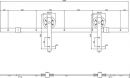 MATADOR Schiebesystem (100 kg 2000 mm schwarz / Holztüren 38-40 mm Komplettset) - 0023.450121 Thumbnail 3