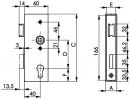 AMF Schlosskasten (DIN links / rechts / Maß A30xB60xC172 mm) - 14464 Thumbnail 3