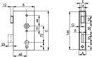 AMF Schlosskasten (DIN links / Maß A30xB94xC172 mm) - 14415 Thumbnail 3