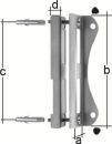 NW-GAH Schlosskastenanschlag (passend für 40-mm-Schlosskasten verzinkt / DIN links / rechts) - 412104 Thumbnail 3