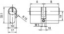 BKS Profildoppelzylinder 35/40 mm - B 8812 2028 0008 Thumbnail 3