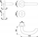 NW-HOPPE Rosettengarnitur (Edelstahl F69 / U-Form OB) - 3042441 Thumbnail 3