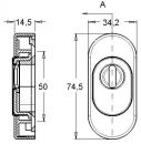 Dieckmann Schlüsselrosette (Edelstahl EST / Schildstärke 14,5 mm PZ) - 0815/0000/00 Thumbnail 4