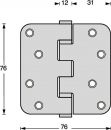 MATADOR Kugellagertürscharnier (Edelstahl abgerundet / 76x76 mm DIN links / rechts) - 0035.462530 Thumbnail 3