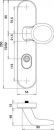 Dieckmann Schutzgarnitur (Edelstahl EST / 92 mm) - 8755/0292/00 Thumbnail 4