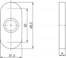 ALFRA Drückerrosette (Aluminium F1 / Schildstärke 9 mm rund) - 90055002362 Thumbnail 3