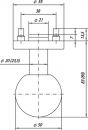 ALFRA Feuerschutzkugelknopf (Aluminium F1 / Rundrosette) - 90055021574 Thumbnail 3