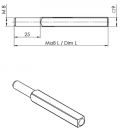 ALFRA FS-Wechselstift Vierkant 9 x 75 mm - 90050052920 Thumbnail 3