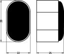 Hermeta Wandtürpuffer (Aluminium schwarz kunststoffbeschichtet / Länge 25 mm) - 4700-18E Thumbnail 3