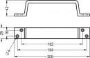 Hermeta Handgriff (Länge 200 mm Breite 29 mm / Aluminium silberfarbig eloxiert) - 4205-01E Thumbnail 3