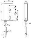 AMF Schlosskasten (DIN links / rechts / Maß A40xB94xC173 mm) - 10405 Thumbnail 3