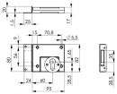 AMF Riegelschloss (DIN links / rechts BB / mit Winkelschließblech) - 11262 Thumbnail 3