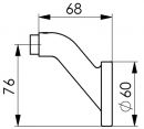 AMF Türknopflochteil (Leichtmetall F1 / silberfarbig / gekröpft rund) - 15537 Thumbnail 3