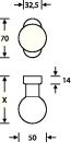 FSB Profiltürknopf Material Aluminium 0105 - 0 07 0802 12853 0105 Thumbnail 3
