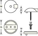 FSB Bodentürpuffer (Ø 70 mm Höhe 20 mm / Edelstahl matt) - 0 38 3884 00000 6204 Thumbnail 3
