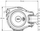 HOZELOCK Wandschlauchhalter (Breite 65,5 cm / Tiefe 26 cm) - 2595R0000 Thumbnail 3