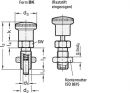 GANTER Rastbolzen (d1 10 mm d2 M 16 x 1,5 mm l1 12 mm/Stahl,ohne Rastsperre/Inhalt: 5 Stück) - 817-10-12-BK Thumbnail 3