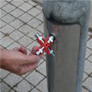 ALFRA Doppel-Schaltschrankschlüssel (14 Funktionen / mit Karabinerhaken an Kette) - 400665 Thumbnail 6