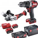 FLEX 18 V Akku Rinnenträger-Einlassfräse und Schlagbohrschrauber RFE 40 18.0-EC + PD 2G 18.0-EC HD + P-Set 18-88 R - 535927 Thumbnail 1