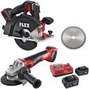 FLEX 18 V Akku Metall-Handkreissäge + Winkelschleifer CSM 57 18-EC C + LBE 125 18.0-EC C + P-Set 55 R - 535934 Thumbnail 1