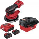FLEX Akku-Exzenterschleifer + Akku-Sauger 9 l, Klasse L 18 V VC 9 L MC 18 RC + P-Set 55 R + ORE 5-150 18-EC C - 536524 Thumbnail 1