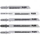 FLEX Stichsägeblatt-Set Holz, Metall Xtreme Plus JS W/M 55-75 Set VE5 - 535897 Thumbnail 1