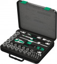 Wera 8100 SC 2 Zyklop Speed-Knarrensatz, 1/2"-Antrieb, metrisch, 37-teilig - 05003645001 Thumbnail 1