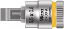 Wera 8700 A FL Schlitzschrauben Zyklop Bitnuss mit 1/4"-Antrieb, 0,8 x 5,5 x 28 mm - 05003320001 Thumbnail 1