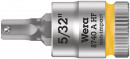 Wera 8740 A HF Zyklop Bitnuss mit 1/4"-Antrieb, mit Haltefunktion für Innensechskantschrauben, 5/32" x 28 mm - 05003385001 Thumbnail 1