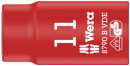 Wera 8790 B VDE Zyklop-Steckschlüsseleinsatz, isoliert, mit 3/8"-Antrieb, 11 x 46 mm - 05004955001 Thumbnail 1