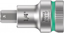 Wera 8740 B HF Zyklop Bitnuss mit 3/8"-Antrieb, mit Haltefunktion für Innensechskantschrauben, 1/4" x 35 mm - 05003089001 Thumbnail 1