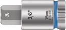 Wera 8740 B HF Zyklop Bitnuss mit 3/8"-Antrieb, mit Haltefunktion für Innensechskantschrauben, 3/8" x 38,5 mm - 05003093001 Thumbnail 1