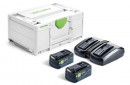 FESTOOL Energie-Set SYS 18V 2xHP5,0/TCL6DUO - 578679 Thumbnail 1