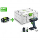 FESTOOL Akku-Bohrschrauber T 18+3-Basic - 576448 Thumbnail 1