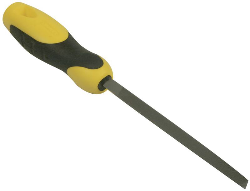 Stanley Dreikantfeile, m. Heft, Hieb 1, 200mm - 0-22-460