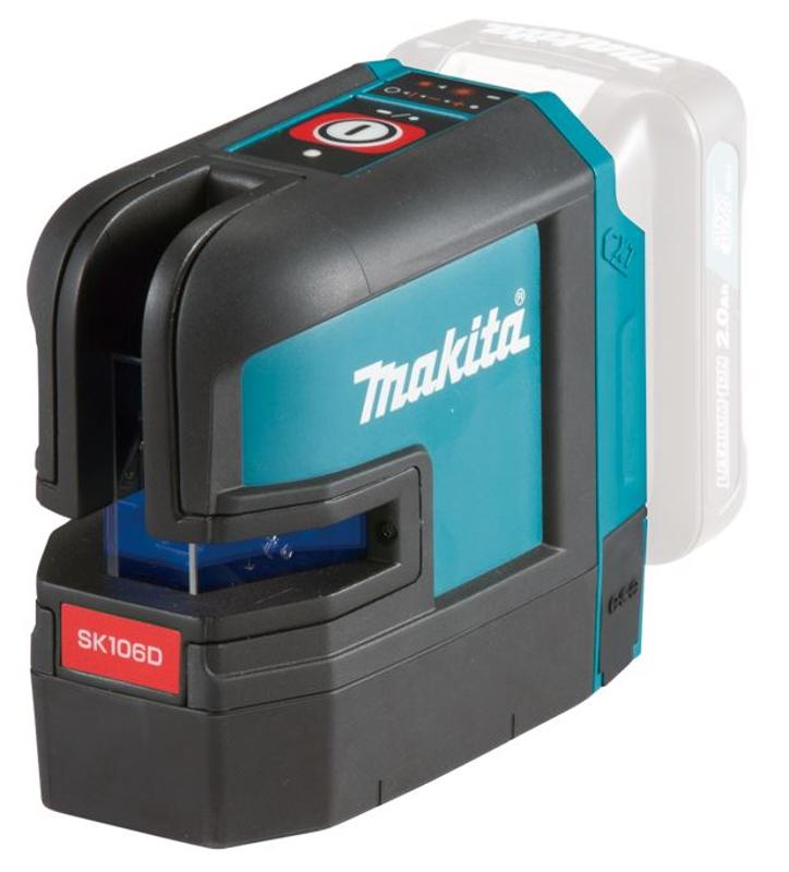 MAKITA Akku-Kreuz Linienlaser rot (ohne Akku, ohne Ladegerät) - SK106DZ