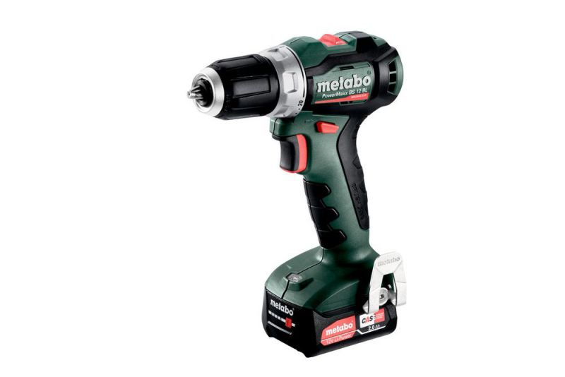 METABO Akku-Bohrschrauber PowerMaxx BS 12 BL (601044500) metaBOX 118; 12V 2x2Ah Li-Power + SC 30