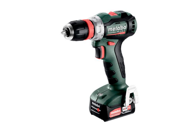 METABO Akku-Bohrschrauber PowerMaxx BS 12 BL Q (601045500) metaBOX 118; 12V 2x2Ah Li-Power + SC 30