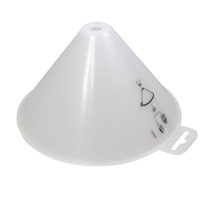 MESTO 3914N Spritzschirm weiß, rund o.Düse 