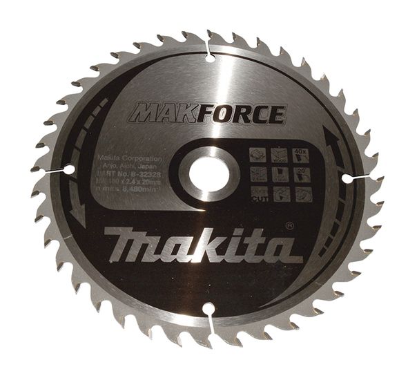 MAKITA MAKFORCE Sägeblatt 180x20x40Z (B-32328)