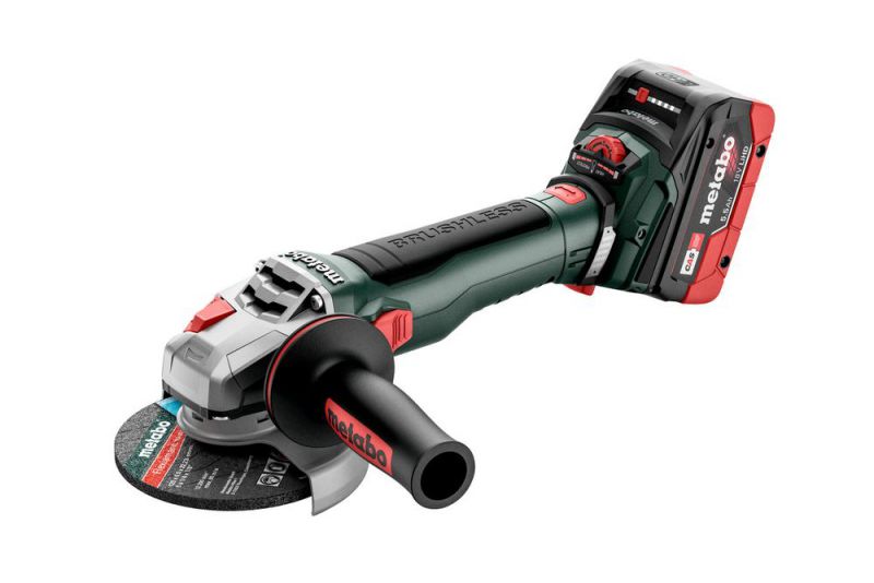 METABO Akku-Winkelschleifer WVB 18 LT BL 11-125 Quick (613057660); metaBOX 165 L; 18V 2x5.5Ah LiHD + ASC 145