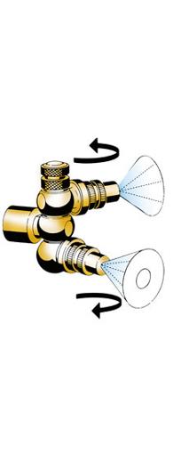 MESTO 1340 Doppelte Schwenkdüse 