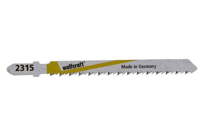 wolfcraft Lames de scie sauteuse HSS, empreinte en T, bois et plastique, coupe nette-2315000