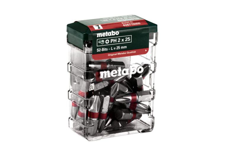 Metabo Coffret d'embouts PH2, SP, 25 pièces (626715000) 