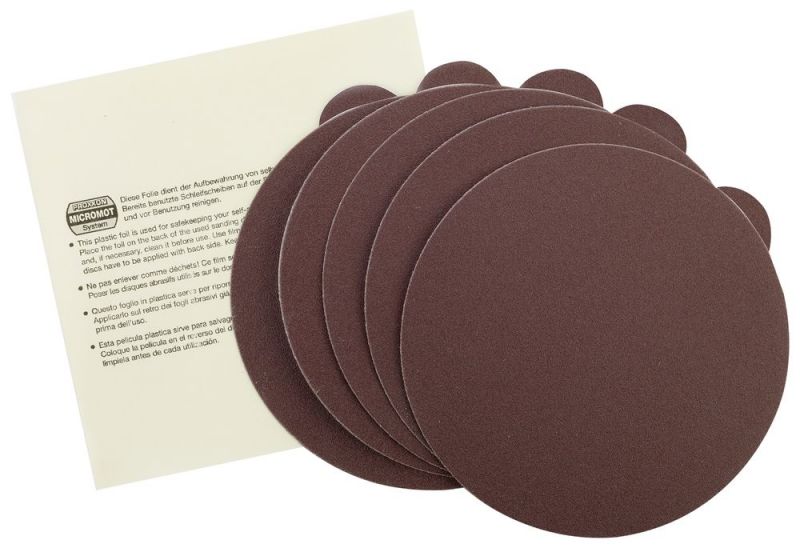 PROXXON EK-Schleifscheiben für TG 125/E, Korn 150, 5 Stück + 1 Aufbewahrungsscheibe - 28162