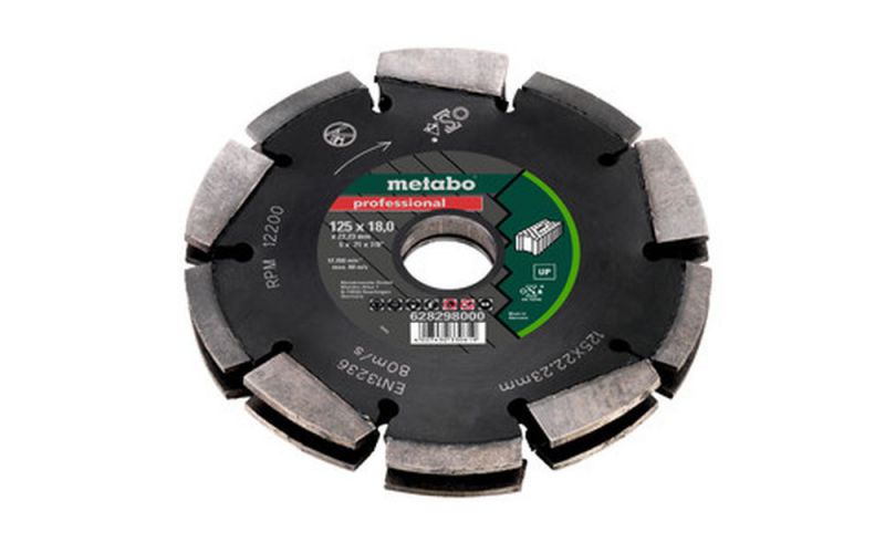 METABO Diamantfrässcheibe 2, 125x18x22,23mm, 